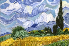 Repaint Wheat Field with Cypresses by Vincent van Gogh 2020-12
