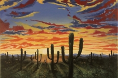 Sunset in desert 2020-01-04