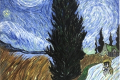 Repaint Road with Cypress and Star by Vincent van Gogh 2020-03-29